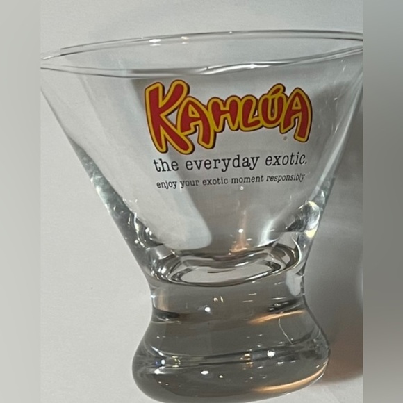 Kahlua Martini Cocktail Low Ball Shot Glasses Set of 2 Gift idea - Picture 4 of 9